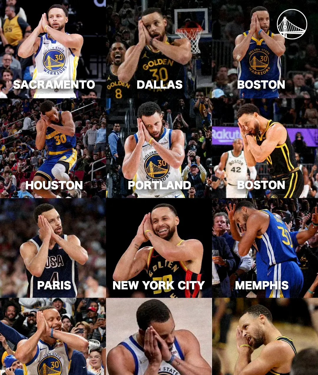 勇士一路领先尼克斯,库里命中全场最多三分 勇士一路领先尼克斯,库里命中全场最多三分